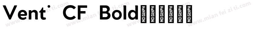 Venti CF Bold字体转换